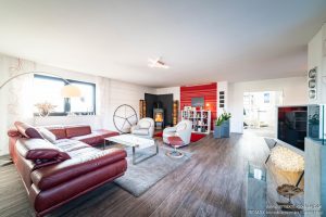 Wohnzimmer mit Kamin, Wohnhaus 2