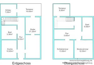 Grundriss Reihenendhaus