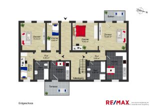 Grundriss Umfassungsstrasse 23 EG