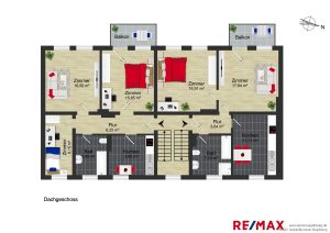 Grundriss Umfassungsstrasse 23 DG