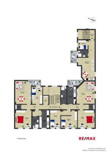 Grundriss Umfassungsstrasse 24 1.OG