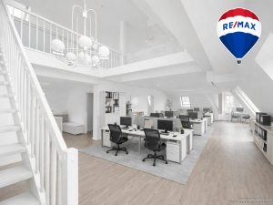 Büro durch KI möbliert