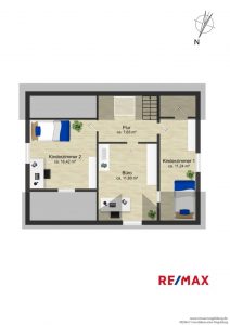 Grundriss Dachgeschoss _ Musterbeispiel nach Sanierung