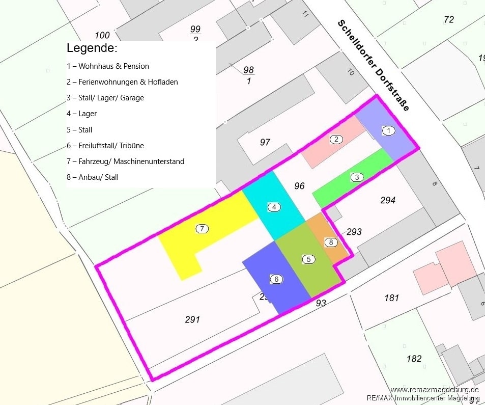 Auszug Lageplan