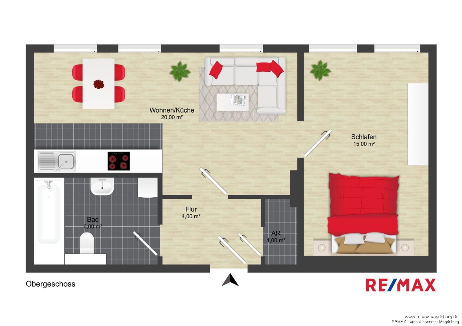 Kleine, gemütliche 2-Raum-Wohnung in zentraler Lage - Photo 2