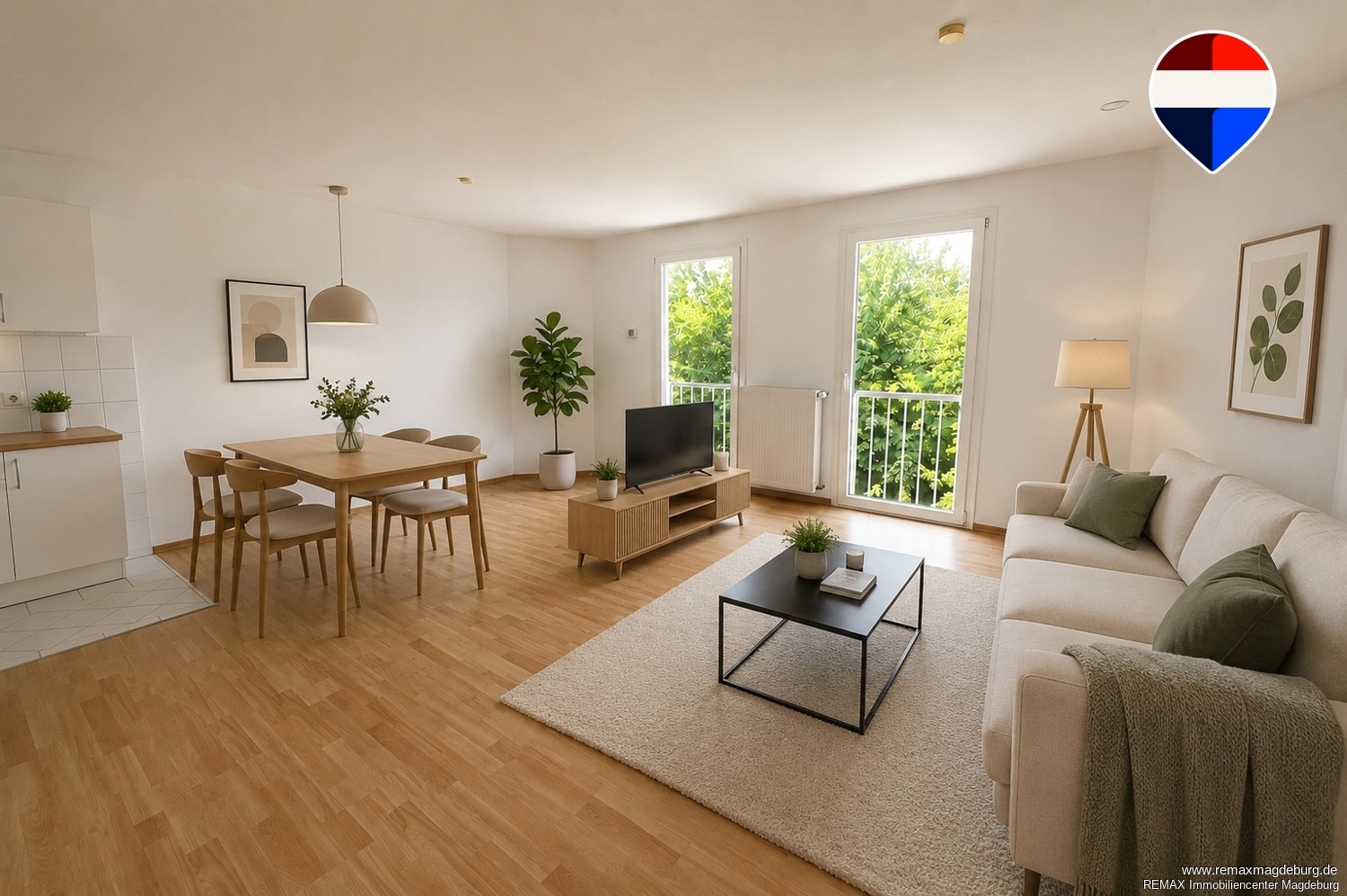 Helle 2-Zimmer-Wohnung in Niederndodeleben – Perfekt für Singles oder Paare - Foto 2