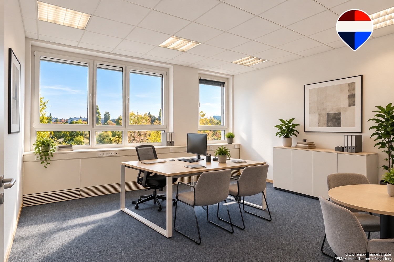 Büro 2 - Virtuell möbliertes Beispiel