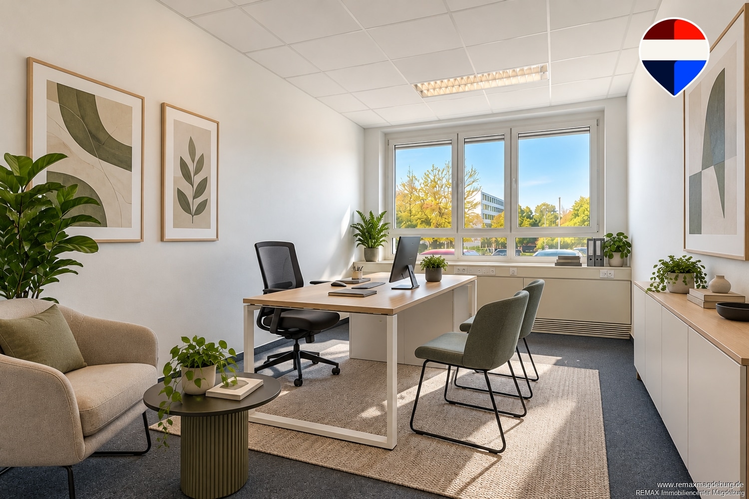 Büro 2 - Virtuell möbliertes Beispiel