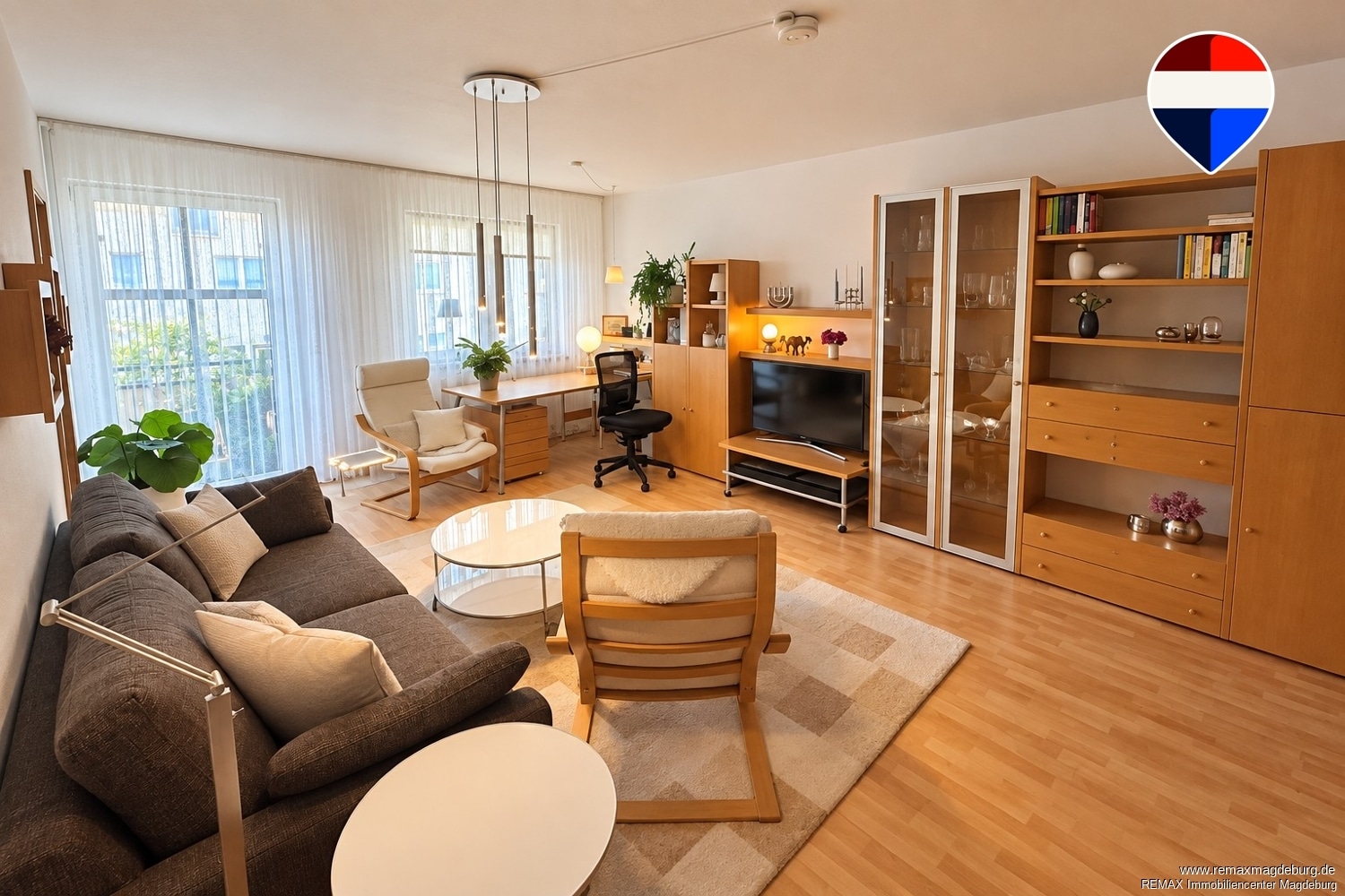 Wohnzimmer - KI optimiert