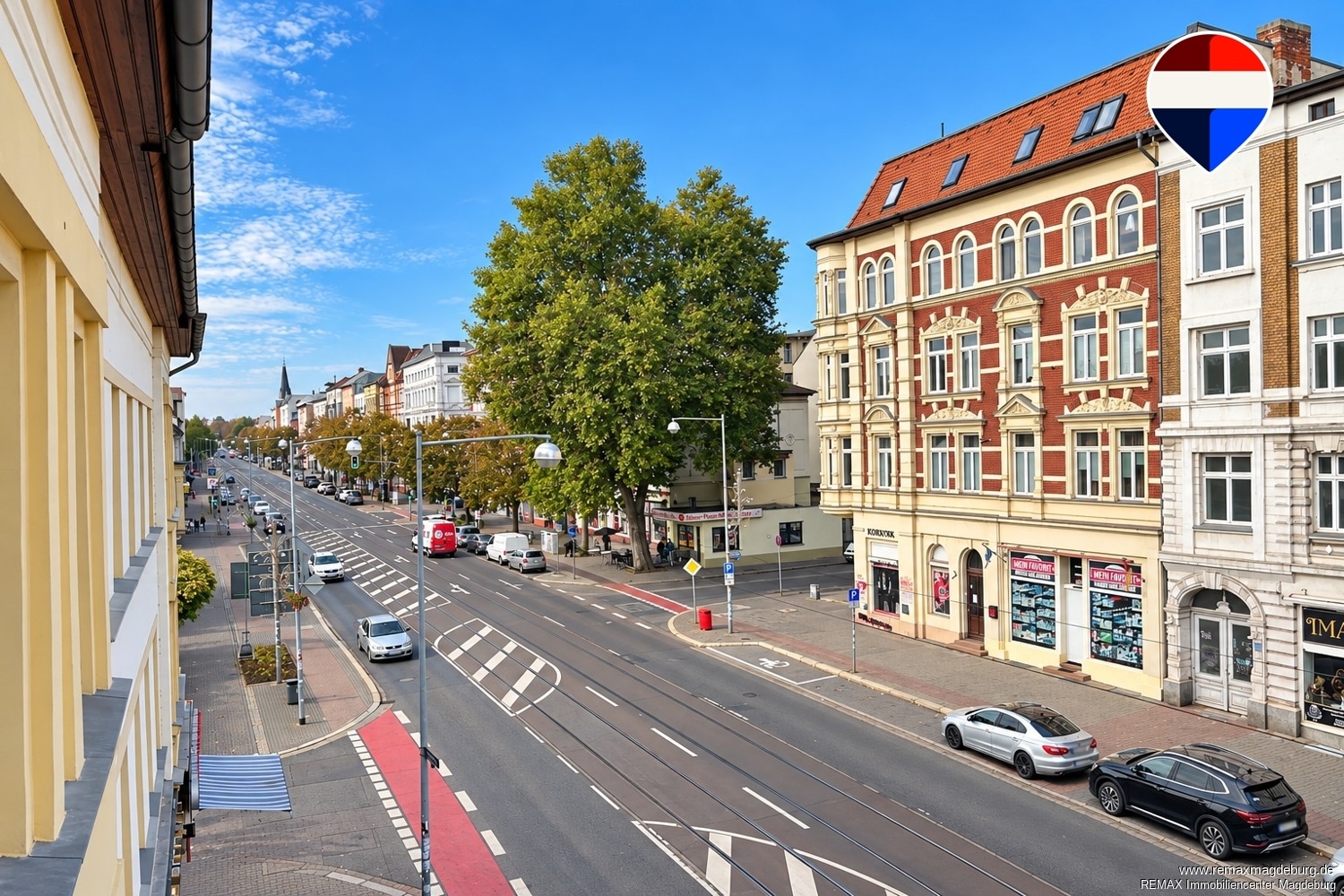 Blick auf die Straße